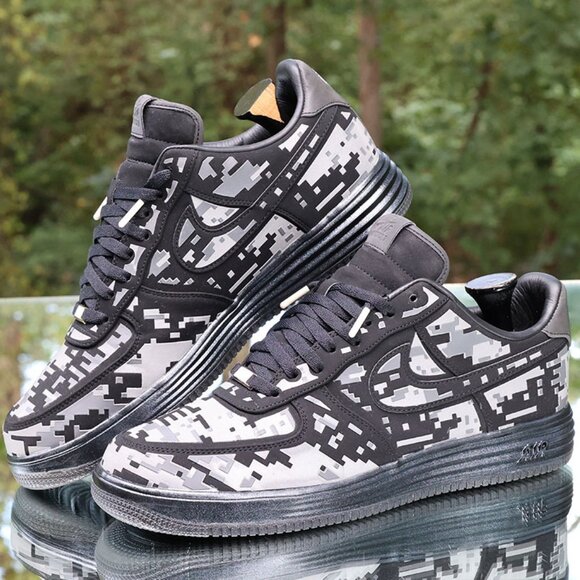 Nike Lunar Force 1 Digi Camo Black - Picture 2 of 14